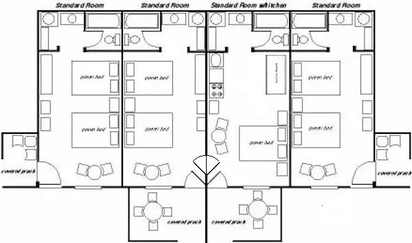 4 plex floor plan